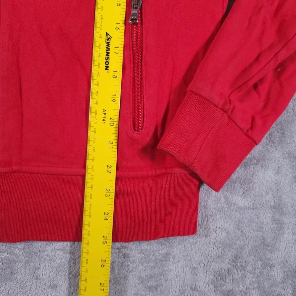 Polo Ralph Lauren Track Jacket Mens Small Red Black Performance Colorblock‎ Zip